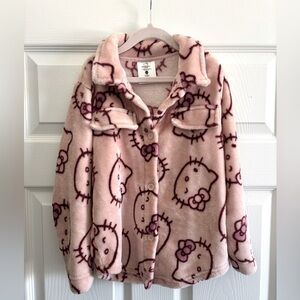 Hello Kitty Girls Soft Pink Fleece Top
Size S(6/7)